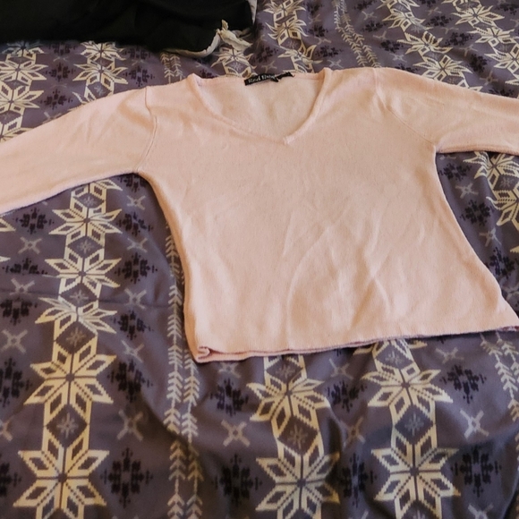 RETRO light pink lightweight sweater - Picture 5 of 5